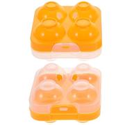 COHEALI Boîte à Œufs Plastique Antichoc Légère pour Réfrigérateur, 4 Compartiments, Protège les Œufs les Chocs, pour Marchés Agricoles et Voyages