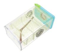 COHEALI Boîte D'alimentation Transparente pour Mantis et Insectes, Plastique et Bois, Facile à Utiliser, Design Unique pour L'élevage Professionnel et Débutants