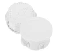 COHEALI Boîte de Jonction Électrique en Abs Blanc pour Extérieur Étanche Ip55 Facile à Installer et Utiliser, Lot de 2 Pièces, Protection pour Câbles et Connexions Électriques