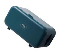 COHEALI Boîte de Rangement pour Câbles Murale en Abs Bleu, Organiseur de Chargeur et Hub Réseau, Protège Fils, pour Maison et Bureau