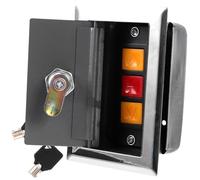 COHEALI Boîtier de commande à bouton-poussoir avec verrouillage manuel pour volet roulant et porte de garage, boîtier de télécommande pour systèmes d'obturation électrique, boîtier en plastique