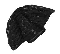 COHEALI Bonnet Tressé Élastique Noir en Fibre Synthétique Résistante la Chaleur pour Postiche, pour Tresses Africaines et Extensions Crochetées