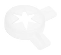 COHEALI Bouchon de Buse en Plastique Blanc Hexagonal pour Machine à Glace, Embout Étoile Décoratif Compatible Sorbetière, Accessoire de Modélage pour Décoration Crème Glacée, Pièce