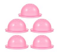 COHEALI Bouchon de Tube pour Chinchilla Plastique Rose 5pcs, Accessoire Hamster, Labyrinthe DIY extérieur, Zone sécurisée