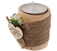 COHEALI Bougeoir en Bois pour Bougie Chauffe-Plat, Décor de Table Élégant | Moulage Unique, Style Romantique Rustique Vintage, pour Dîner Intime, Photographie et Mariages