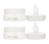 COHEALI Bouteilles de Pesée en Verre avec Couvercle Lot de 2 Surface Lisse, Facile à Utiliser pour Expériences de Chimie en Laboratoire