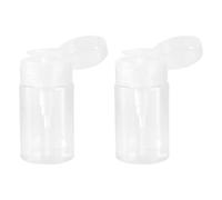 COHEALI Bouteilles de Voyage Blanches Économiseur D'espace 100ml Ensemble de 2 en Pp et Plastique pour Lotion et Toner, Rangement Pendant Vos Déplacements