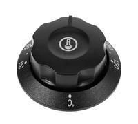COHEALI Bouton de Thermostat de Remplacement | Cadran Gradué de 30 à 150 pour Friteuse, Chauffe-eau Et Four | Bouton de Commande Universel avec en D, Noir
