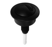 COHEALI Bouton-poussoir de Chasse D'eau Double Noir en Plastique, Compatible Vanne de Chasse 49, Performance Fiable pour Accessoires Wc de Remplacement