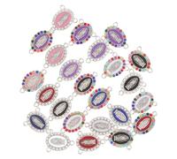 COHEALI Breloques en Alliage pour Fabrication de Bijoux DIY Pendentifs Colorés à Motifs Arc-en-Ciel Lot de 24 Pièces Aléatoires Accessoires pour Création de Bracelets et Colliers