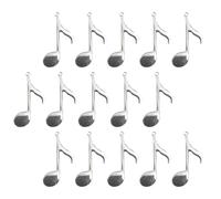 COHEALI Breloques Note de Musique Design Innovant et Usage Sécurisé Lot de 20 en Alliage Argenté, Accessoires Créatifs pour Bijoux, Décoration -