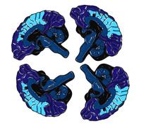COHEALI Broche Dessin Animé en Alliage Blanc de Cerveau Humain, Épingle Délicate et Chic, Accessoire Attrayant pour Style Décontracté Féminin