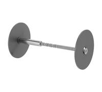 COHEALI Cache-trou de Serrure de Porte Renforcée en Acier Inoxydable Plaque Ronde pour Épaisseur de Porte 40-127 Mm Diamètre Trou 30-39 Mm pour Blindée