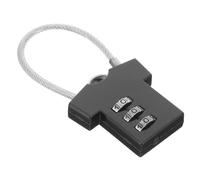 COHEALI Cadenas à Code Métallique pour Casier Verrouillage par Mot de Passe, Petit Cadenas Noir Résistant aux Intempéries, pour Casiers, Bagages Cabine et Usage en Extérieur