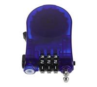 COHEALI Cadenas à Combinaison Stable 3 Chiffres avec Câble en Acier Rétractable Bleu, Antivol sans Clé pour Paquet à Dos et Valise, Cyclisme Sports