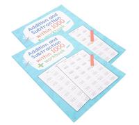 COHEALI Cahier D'exercices D'addition Soustraction en Papier pour Élèves et Garçon et Filles Fiches Variées pour Pratique Quotidienne et Renforcement du Raisonnement Logique