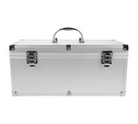 COHEALI Caisse à Outils avec Loquets Métalliques Ergonomiques Argenté Mallette Portable en Alliage D'aluminium pour Organisation Professionnelle et Test Terrain
