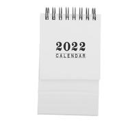 COHEALI Calendrier de Bureau 2022 à Spirale, Petit Format Blanc, Papier Épais Anti-traversée, Base Pliable pour Organisation et Prise de Notes, Calendrier Scolaire et Décoratif pour