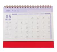 COHEALI Calendrier de Bureau Grand Format à Reliure Spirale Calendrier Mensuel Quotidien sur Épais Organiseur de Planification pour Bureau et Maison Support Compact pour Table