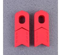 COHEALI Capuchons de Manivelle Protection Résistante Chocs et Usure 4pcs en Silicone Rouge du Bras de Pédalier pour Vélo de Montagne et Pliant