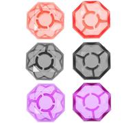 COHEALI Capuchons de Pédale D'effet Guitare Électrique Facile à Installer 6pcs en Plastique Design Simple et Élégant, Accessoires pour Footswitch Guitare Toutes Occasions