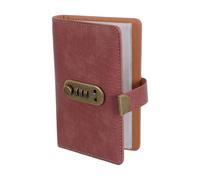 COHEALI Carnet D'épargne avec Serrure à Code en Cuir Pu Rose, Organisation Fonctionnelle Portable avec Sections pour Espèces, Reçus et Cartes, pour Défis Budgétaires