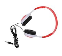 COHEALI Casque filaire pliable avec microphone, casque supra-auriculaire pour téléphone et ordinateur, écouteurs stéréo bordeaux pour voyage et étude