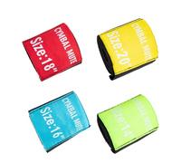 COHEALI Ceinture Élastique Protège L'audition en Polyester, Facile à Installer 4 Pièces pour Sourdine de Cymbale Lors Pratique Batterie