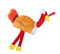 COHEALI Chapeau de Dinde Marron pour Adulte, Forme Originale, Tissu Confortable, Maintien pour Carnaval et Fête de Thanksgiving