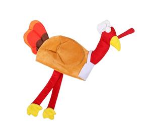 COHEALI Chapeau de Dinde Marron pour Adulte, Forme Originale, Tissu Confortable, Maintien pour Carnaval et Fête de Thanksgiving