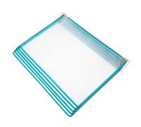 COHEALI Classeur pour Organiser Documents et Brochures Suspendu 5 Pages A4 Mural et PVC Vert Rangement Pratique et Gain de Place pour Sessions de Formation