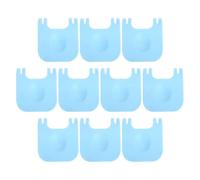 COHEALI Clips de Fixation en Polypropylène en Plastique Bleu Ciel Lot de 10 Pince de Dégagement Rapide Accessoires Solide pour Cage à Lapin et Hamster pour Enclos D’Animaux de Compagnie