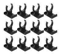 COHEALI Clips de Fixation Noirs pour Plinthes de Pieds Cuisine en Plastique PP 20 Pièces Clips Réglables Épais pour Supports de Meubles Accessoires de Nivellement pour Armoires et