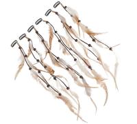 COHEALI Clips pour Extensions de Cheveux sans Abîmer les Cheveux Faciles à Poser 6pcs Plume Vintage Ethnique Accessoires pour Femmes, pour Performance et Costume Halloween