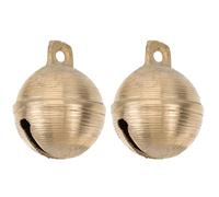 COHEALI Clochette en Laiton pour Chien, Lot de 2 Pièces, Or