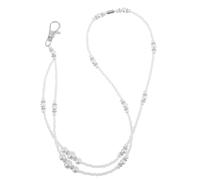 COHEALI Collier avec cordon en perles et bobine verticale pour porte-badge et carte d'identité de bateau de croisière