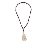 COHEALI Collier Croix Bois Orthodoxe Perles en Prière de Pendentif 110 Chrétienne et Nœud Stable, Réglable Culte Maison à L'église