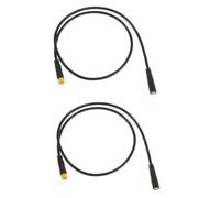 COHEALI Connecteur de Câble Électrique 3 Broches 2pcs Noir en Alliage Abs Transmission Stable et Longueur Flexible pour Voiture et Camion Usage Extérieur