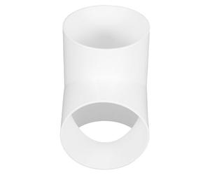 COHEALI Connecteur de Conduit en Plastique Blanc T pour Ventilation D'extracteur, Surface Lisse, Application Polyvalente pour Conduits D'air Industriels et Résidentiels