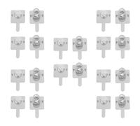 COHEALI Contacts à Ressort pour Batterie AA 20 Plaques Acier Inoxydable Matériel de Contact de Batterie pour Jouets, Électronique DIY et Blocs-Piles