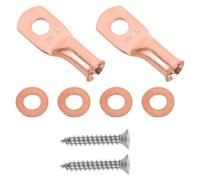 COHEALI Cosses à Sertir en Cuivre Pur pour Câbles Batterie Voiture, Connecteurs Électriques à Pression, Extrémités de Bornes Annulaires, Lot 2 Pièces, Alimentation Stable pour