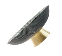 COHEALI Coupe à Fruits en Verre Gris sur Pied, Bol de Service en Verre Haut, Plat Décoratif Cuisine et Salon, Corbeille à Fruits Élégante pour Table Basse, Usage Quotidien et Réception