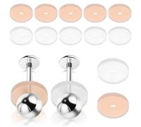 COHEALI Coussinets de Boucles D'oreilles en Silicone 20pcs pour Piercing Anti-hyperplasie, Matériau Sain, Protège la Peau les Frottements et Cicatrisation