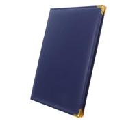 COHEALI Couverture de Diplôme Élégante en Pu et Papier Bleu, Protection Optimisée et Personnalisable pour Cérémonie de Remise des Diplômes à L'école
