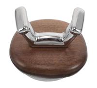 COHEALI Crochets à Ventouse en Bois, Crochets à Ventouses sans Perçage, Double Patère, Marron, Alliage de Titane et Abs, Réutilisables, pour Couronnes et Paquet à Dos, Fenêtres et Miroirs