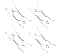 COHEALI Crochets pour accrocher des tableaux W en acier inoxydable, lot de 4, support mural polyvalent pour petites assiettes décoratives, adapté pour cuisine et salle de bains