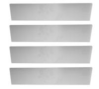 COHEALI Déflecteur de Gouttière et Protection Anti-Éclaboussures 4 Pièces pour Gouttières de Maison, Kit Plat pour Angles de Toiture, Protège-Murs Extérieurs Éclaboussures d'Eau