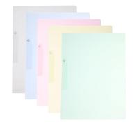 COHEALI Dossier de Présentation A4 Pinces Robustes en Pp, Lot de 5 Classeurs Transparents Sécurisés pour Enseignants et Étudiants, Bureau et École