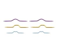 COHEALI Ensemble 6 Aiguilles De CâBle Pour Tricot Torsades Outils De Tricot Manuel Accessoires Pratiques Pour DéButants Et Amateurs De