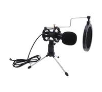 COHEALI Ensemble Microphone à Condensateur 3,5 MM Trépied et Filtre Anti-Bruit, Micro pour Enregistrement Audio et Jeux Vidéo sur Ordinateur de Bureau